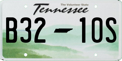 TN license plate B3210S