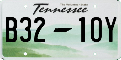TN license plate B3210Y