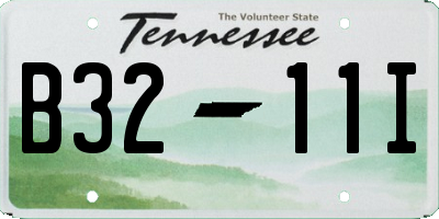 TN license plate B3211I