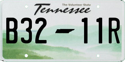 TN license plate B3211R