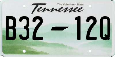 TN license plate B3212Q