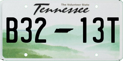 TN license plate B3213T