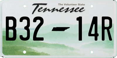 TN license plate B3214R
