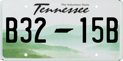 TN license plate B3215B