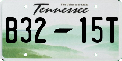 TN license plate B3215T