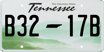 TN license plate B3217B