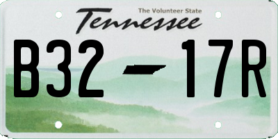 TN license plate B3217R