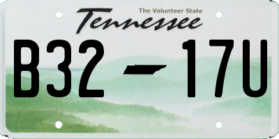 TN license plate B3217U
