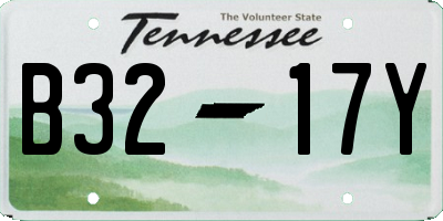 TN license plate B3217Y