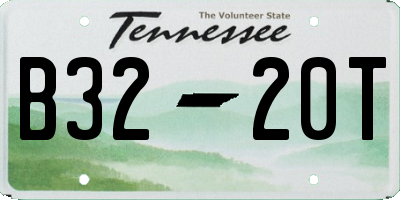 TN license plate B3220T