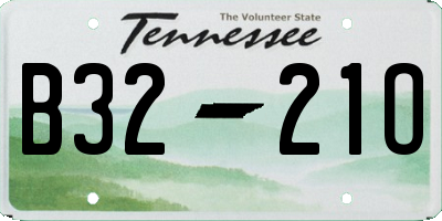 TN license plate B3221O