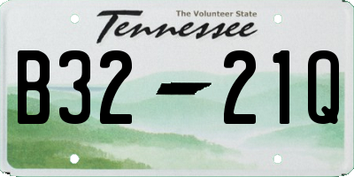 TN license plate B3221Q