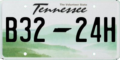 TN license plate B3224H