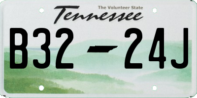 TN license plate B3224J