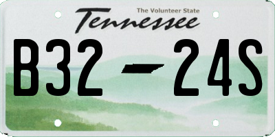TN license plate B3224S