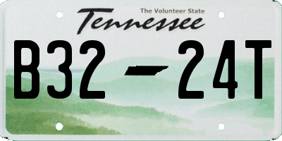 TN license plate B3224T