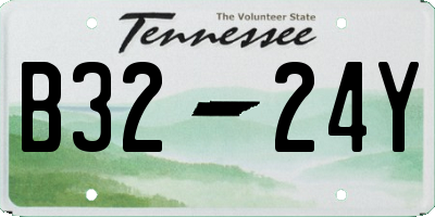 TN license plate B3224Y
