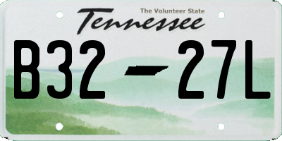 TN license plate B3227L