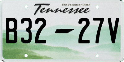 TN license plate B3227V