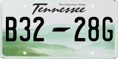 TN license plate B3228G