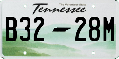 TN license plate B3228M