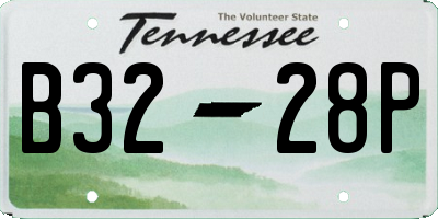 TN license plate B3228P