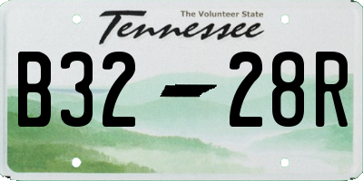 TN license plate B3228R