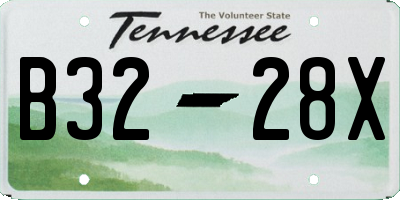 TN license plate B3228X