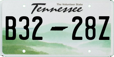 TN license plate B3228Z