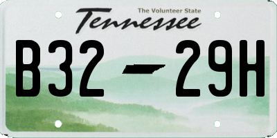 TN license plate B3229H