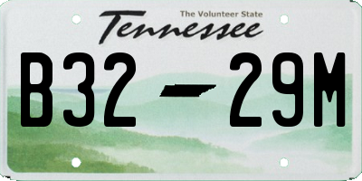 TN license plate B3229M