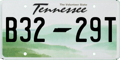 TN license plate B3229T