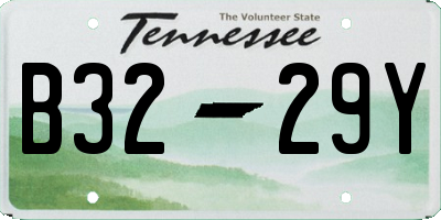 TN license plate B3229Y