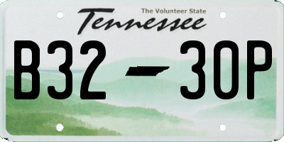 TN license plate B3230P