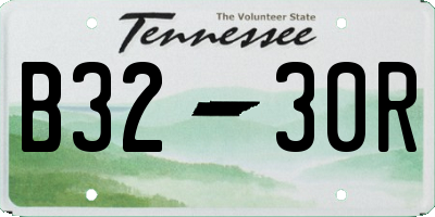 TN license plate B3230R