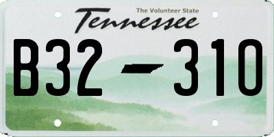 TN license plate B3231O