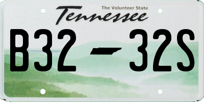 TN license plate B3232S