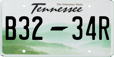 TN license plate B3234R
