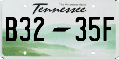 TN license plate B3235F