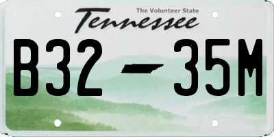 TN license plate B3235M