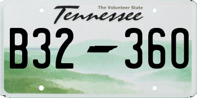 TN license plate B3236O
