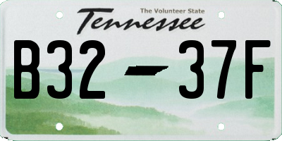 TN license plate B3237F