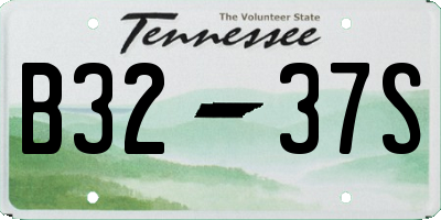 TN license plate B3237S