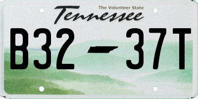 TN license plate B3237T