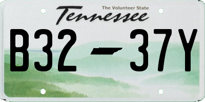 TN license plate B3237Y