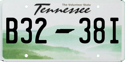 TN license plate B3238I