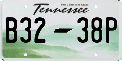 TN license plate B3238P