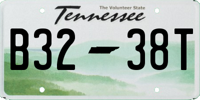 TN license plate B3238T