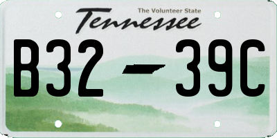 TN license plate B3239C