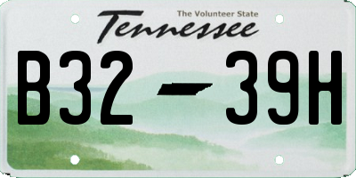 TN license plate B3239H